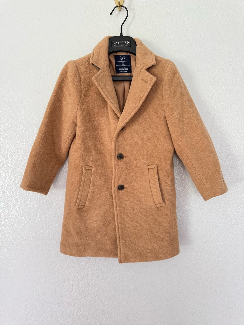 Gap Toddler Boy Coat Peacoat Size: 5